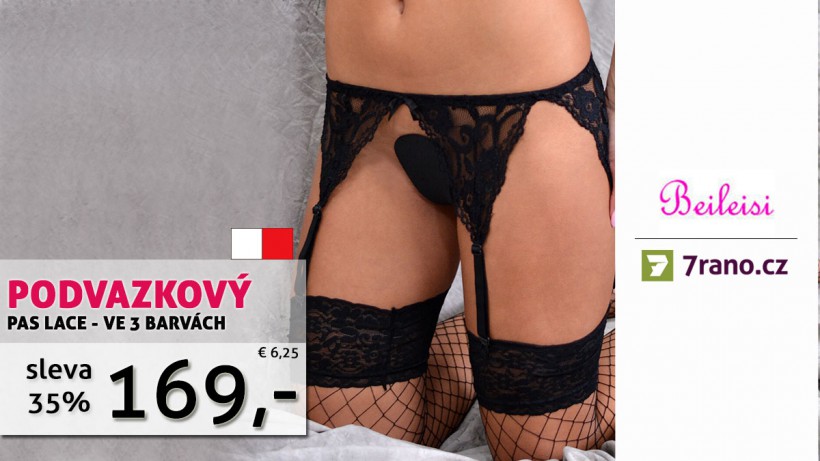 Aktuální akce - Celokrajkový podvazkový pás Lace s slevou 35%